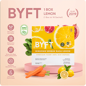 RICU'S SECRET BYFT Fiber Rasa Lemon (1 Box isi 10 Sachets)